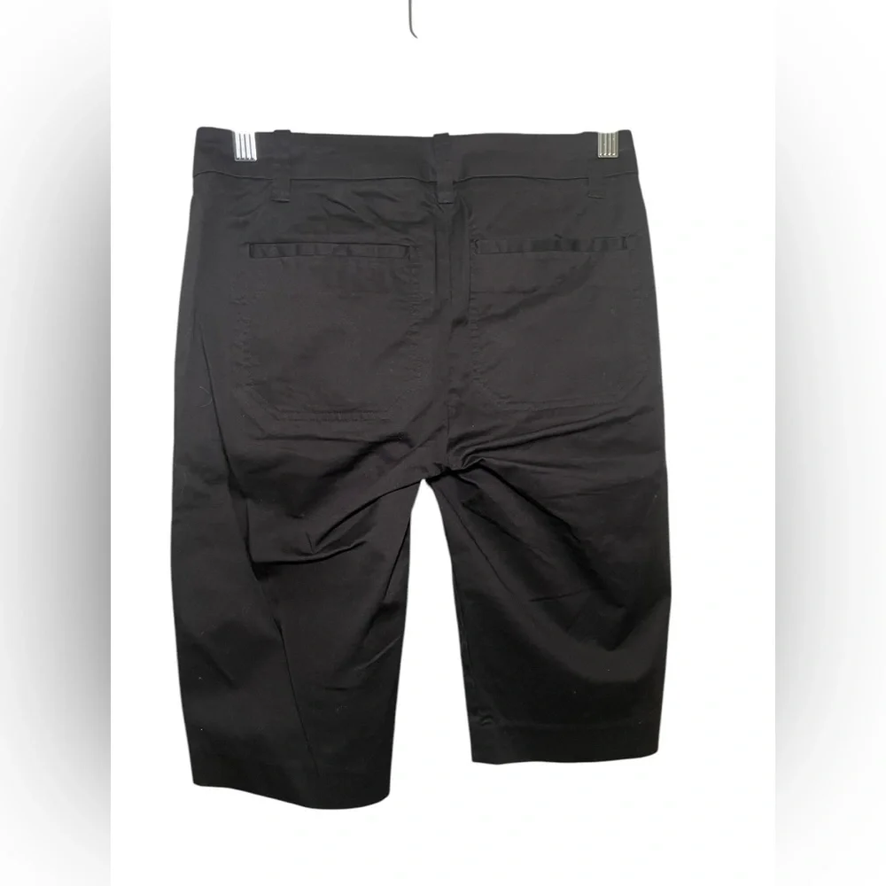 Vince New NWT Black Cotton Coin Pocket Bermuda Shorts Size 00 - Picture 4 of 7